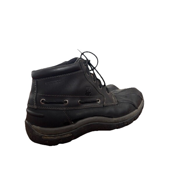 Sperry Top Sider Duck Boots Men’s 13 M Black Leather Waterproof Glacier Chukka main image 4